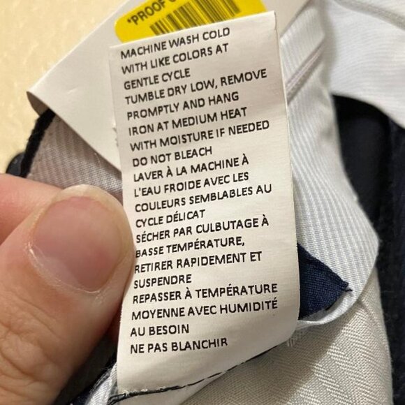 NWT Ralph Lauren Men's Comfort Flex Navy Blue Pleated Dress Pants Size 36/30 - Picture 6 of 6